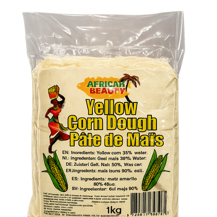 African Beauty Yellow Corn Dough Pate de Maïs  1 kg