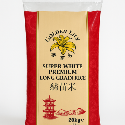 Golden Lily Super White Premium Long Grain Rice – 20kg
