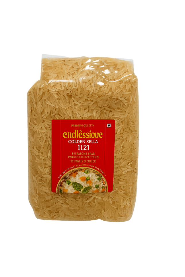 Endlesslove Golden Sella 1121 Extra Long Grain Parboiled Basmati Rice 1 kg