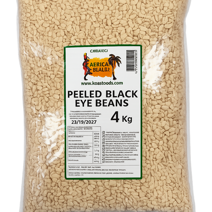 African Beauty Peeled Eye Beans 4 kg