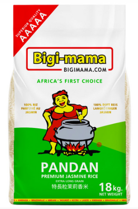 Bigi Mama Pandan Premium Jasmine Rice 18 kg