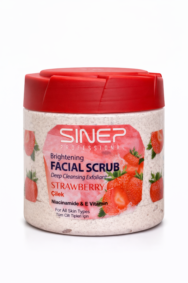 Sinep Brightening Deep Cleansing Exfoliant  Strawberry Facial Scrub 400 ml