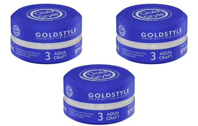 Gold Style 3 Aqua Craft Styling Wax 3 Stuks