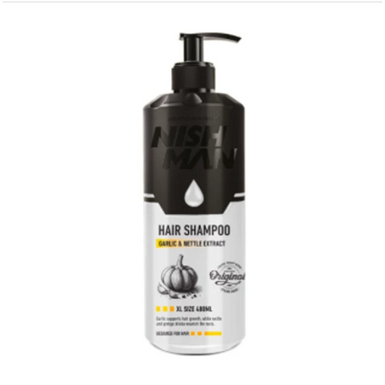 Nishman Garlic and Nettle Extract Hair Shampoo 400 ml