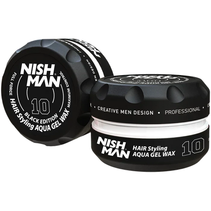 Nishman Hair Styling Aqua Gel Wax 10 – Ultra Hold – 150 ml