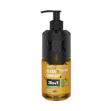 Nishman Shower Gel Clean Comfort 3 in 1 480 ml